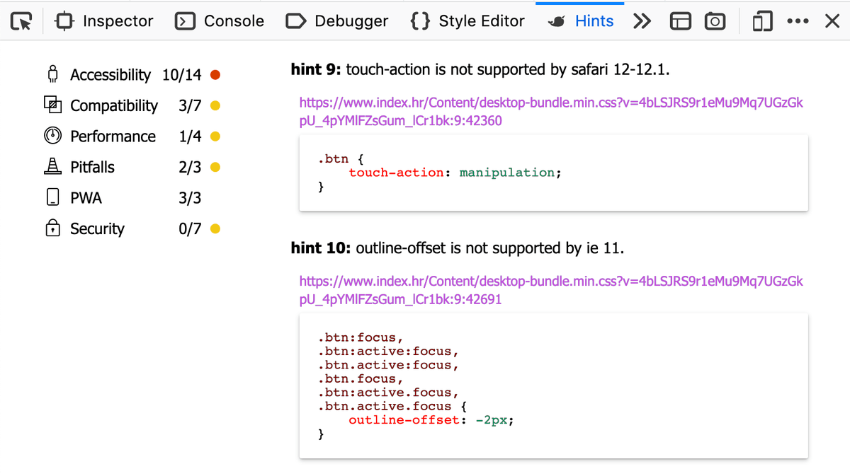 smashingmag's tweet photo. 🔥 Useful development tools:

webhint, a linting tool for Firefox, Chrome and Edge that provides cross-browser compatibility hints (!) / via @partytimeHXLNT @WebPlatformNews
https://t.co/OLMfRGaV9G

Accessibility Insights (Chrome, Edge)
https://t.co/Dk8goXU8E2 https://t.co/19uVbwagZn