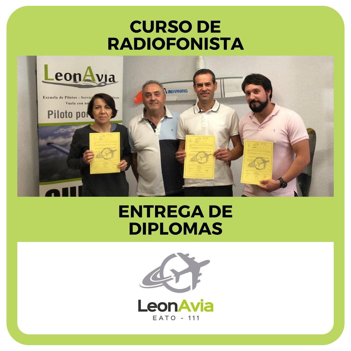 leonaviaATO's tweet photo. .🕹️ Finalización con éxito del curso de radiofonista.
.
🏅Entrega de diplomas.
.
🔝 ¡Felicidades a nuestros alumnos!
.
#leonesp #drones #drone  #cursoderadiofonista https://t.co/e26ZjrkDK9