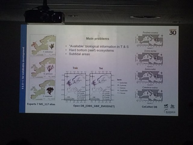 EurOBIS_VLIZ's tweet photo. @IHCantabria is presenting at the @EMBSsymposium about the #OCLEdatabase
#embs54 #EMODnet #datagrants https://t.co/7yUzb3G6lZ
