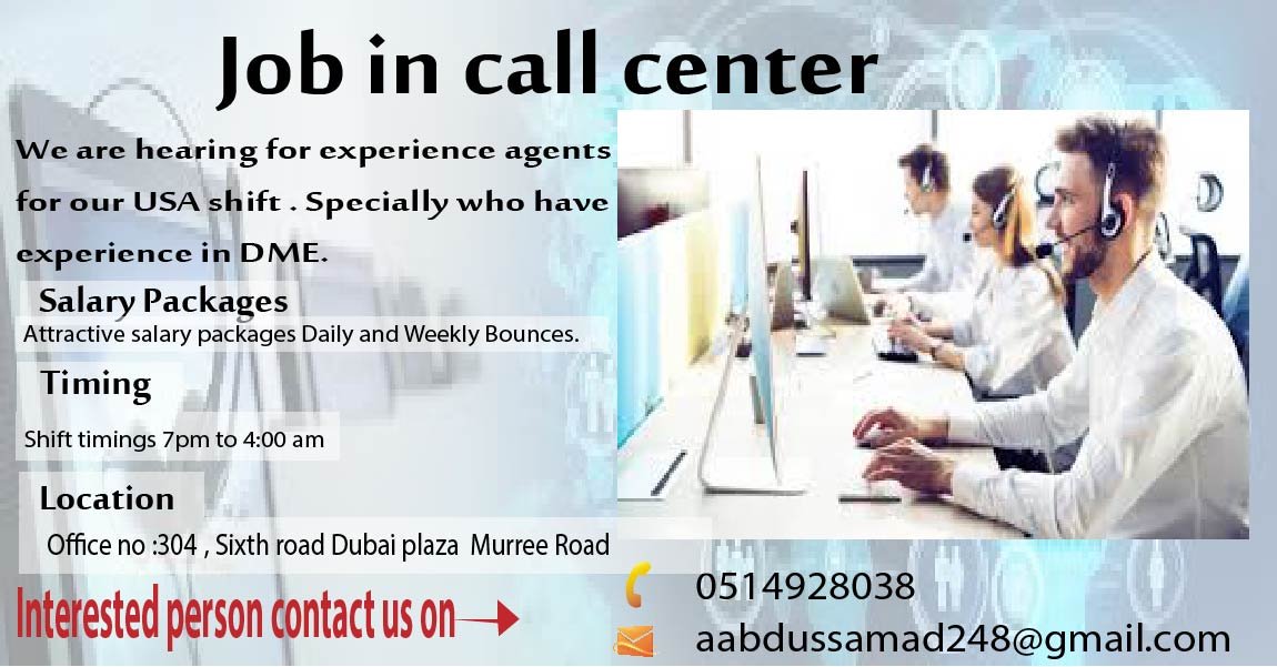 call center job in Rawalpindi
Rawalpindi job