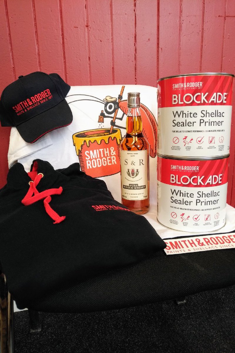 Smith_Rodger's tweet image. To celebrate the expanding number of stockists, we&apos;re giving away 2x2.5L Blockade, along with a bottle of S&amp;amp;R Whisky,Hoody,Cap,T-Shirt &amp;amp; Sticker! 
To enter the free prize draw please retweet and follow by midnight 05/09/19. Good luck! #blockade #prize #competition #shellac