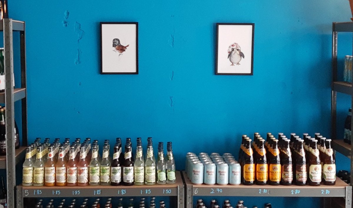 bottle_monkey's tweet photo. Very happy with the artwork in our new shop #BeerToGo from @BRillustrations
#MakeBeerMatter
#MakeArtMatter https://t.co/tPPH9xXGyr