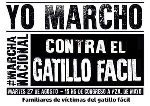 VanesaOrieta's tweet photo. 5ta. Marcha Nacional Contra el Gatillo Fácil.
HOY 15 horas concentramos en Congreso para marchar hasta Plaza de Mayo.

Basta de Represión Estatal!

La Lucha está en las calles en defensa de nuestrxs niñxs, adolescentes y Jóvenes! https://t.co/6FmOMjLW9Q