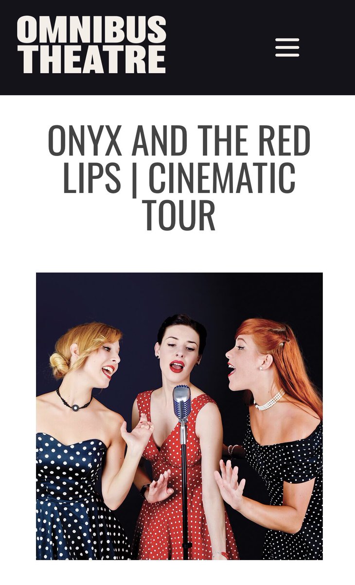 Onyx_TheRedLips's tweet photo. 🇬🇧 London friends, our next gig will be at the @omnibusTheatre on September 15 ! Don’t miss our UK release Party! https://t.co/Dq8C72CzcK