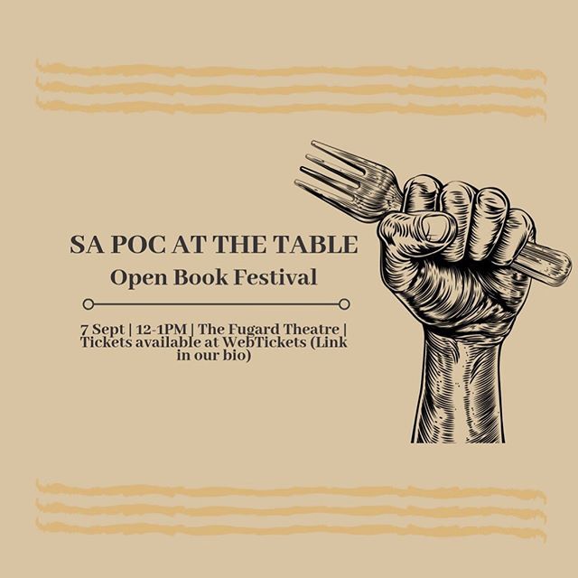IshayGovender's tweet photo. Join me at our POC at the Table panel at @OpenBookFest, 7 Sept at @TheFugard at noon for a discussion on food, heritage and identity in #CapeTown. Tix - see link in bio, available on @webtickets :
https://t.co/W8MxfwRP4y #sapoctable feat @abi_the_creati… https://t.co/Qi32DZe6js https://t.co/7HX8Wsi5em