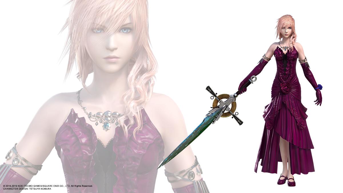 FinalFantasy's tweet photo. We're fulfilling our Focus and bringing one of Lightning's most iconic looks to #Dissidia #FinalFantasy NT!

You'll be able to grab both Yuna's Songstress's Garb and Lightning's Midnight Mauve from September 12th! https://t.co/q0fPIASvjJ