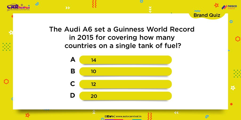 Auto_Carnival's tweet photo. Are you ready for the final question? If you know the answer then comment below using #CARnivalQuiz. Winners will be announced on Thursday. #ContestAlert #quizalert #quiztime #contestart #testyourknowledge #quiz #contestalertindia #Followourpage #Announcement #carquiz https://t.co/tFON8GteI8