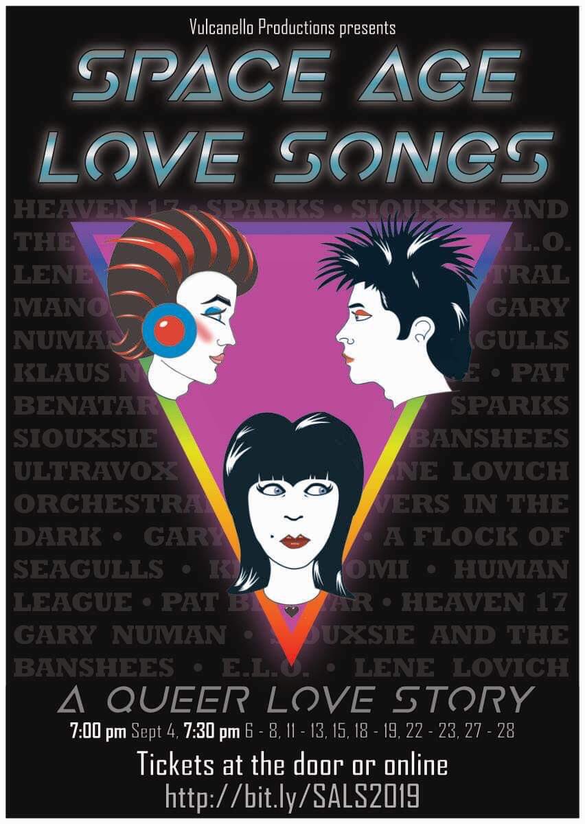 .<a href="/SpaceAgeLoveSng/">SpaceAgeLoveSongs</a> -  play about allyship, queer love, and learning to accept yourself, set to New Wave music of the 80s. 

<a href="/TimeOutLondon/">Time Out London</a> recommends! "Get your intergalactic 'awws' in a dystopian world where humans and robots can fall in love."

tickets: bit.ly/2Zu38qz