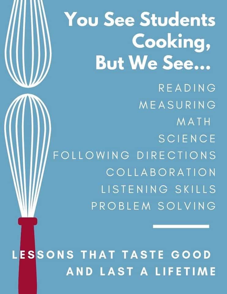 FACS is much more than it appears to be! #spscte #facs #culinaryarts #problemsolvers #reallifelessons #collaboration <a href="/KickapooChiefs/">KickapooHighSchool</a>