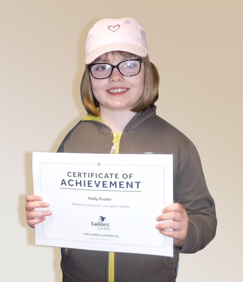 SailorsSociety's tweet image. A shout out to Holly, one of our youngest supporters! 

Holly chose to earn her #Brownie charity badge by selling character drawings to raise funds for our work. 

We’re so grateful!

You too can help us help more: sailors-society.org/give

#CharityTuesday #fundraise @Girlguiding
