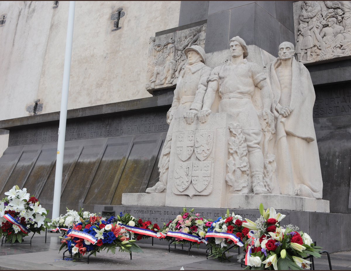 #Libération de la ville de <a href="/ClermontFd/">Clermont-Ferrand</a> Retour en images sur les cérémonies de ce 75ème anniversaire pour se souvenir des hommes et des femmes qui ont combattus pour la liberté de tous   #Hommage #gratitude #mémoire