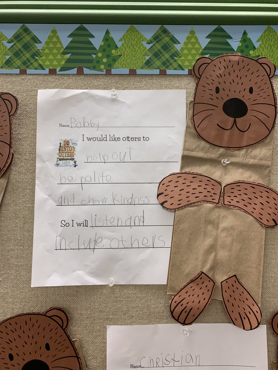 These first graders are developing character and building academic foundations by reflecting on and writing about how they will treat others this school year #TrinityLearns