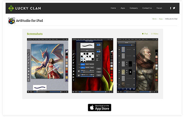 amrishmudgal's tweet image. #Bestdrawingapps
Luckyclan’s ArtStudio is a full-featured raster art app for iPad or iPhone. Having various best features like,  multiple canvas sizes, layers with masks, over 400 brushes, and even over 40 filters.
Check Out More 👉 lttr.ai/HCgR
 #Pixpa #IPad