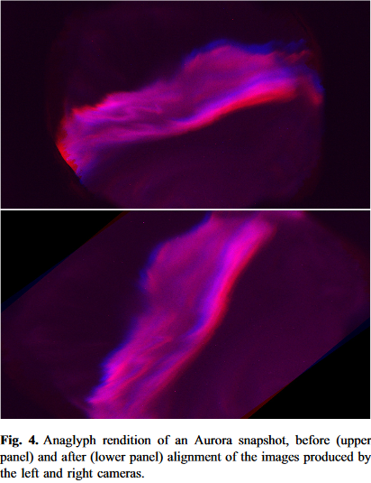 EDPSciences's tweet photo. A lovely image #Anaglyph rendition of an #Aurora snapshot from the #OpenAccess article "Making 3D movies of Northern Lights" from the Journal of space weather and space climate #JSWSC #northernlights @UPMC @Sorbonne_Univ_
https://t.co/ZttLEP8PCE https://t.co/h3IIcvXg6Q