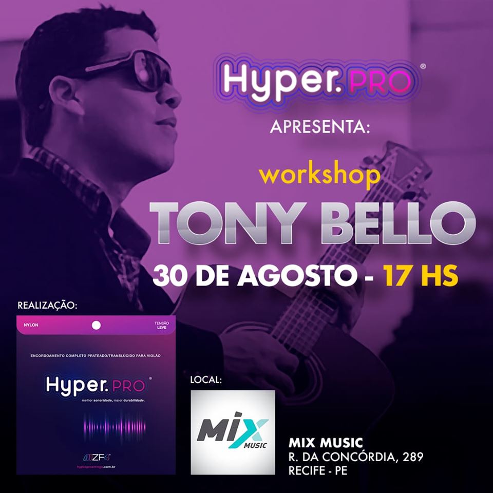 hyperprostrings's tweet photo. Nesta sexta-feira (30/agosto) nosso endorser Tony Bello promoverá um workshop para divulgar a Hyper. Será na Mix Music (Rua da Concórdia 289, Recife - PE) a partir das 17h. #workshop #evento #musica #tonybello #mixmusic #recife #endorser #mzf4 #hyperclassstrings #hyperprostrings https://t.co/oSkwgN7Q0x
