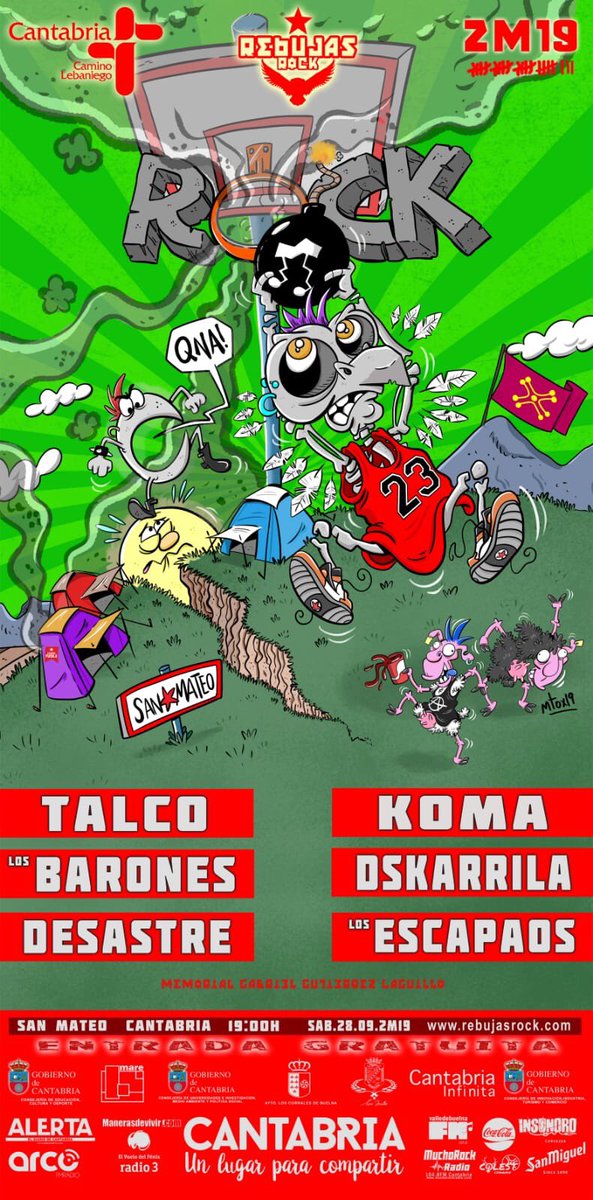 #SanMiguelukoRock y <a href="/RebujasRockFest/">RebujasRock</a> todo esto a menos de 10 minutos andando!! 27 y 28 de Septiembre... #LosCorralesdeBuelna
#SanMateo
Este año no hay excusas!!!!! 🤟🤟