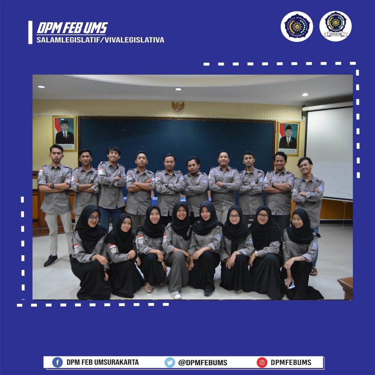 🇮🇩 Assalamu'alaikum Wr.Wb 🇮🇩 Alhamdulillah telah terlaksana Upgrading Pengurus DPM FEB UMS periode 2019 pada tanggal 1 Maret 2019.

#DPMFEBUMSSolutifdanBerkarakter
#VivaLegislativa!!
#Salamlegislatif!!
🇮🇩Wassalamu'alaikum Wr.Wb 🇮🇩
