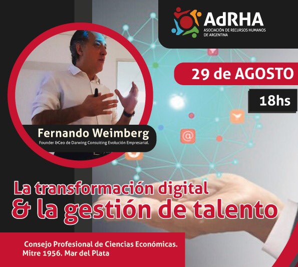 Los invitamos a nuestro próximo encuentro:
📌 Jueves 29 de agosto. 18:00 hs
📍Consejo profesional de ciencias económicas - Mitre 1956 - Mar del Plata 

Contaremos con la disertación de Fernando Weimberg 

Les recordamos que es una actividad no arancelada