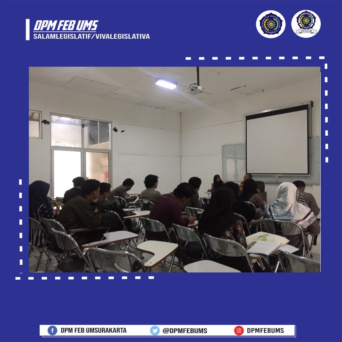 🇮🇩 Assalamu'alaikum Wr.Wb 🇮🇩 Alhamdulillah telah terlaksana Audiensi penutupan KRS pada tanggal 8 Maret 2019.
#DPMFEBUMSSolutifdanBerkarakter
#VivaLegislativa!!
#Salamlegislatif!!
🇮🇩Wassalamu'alaikum Wr.Wb 🇮🇩