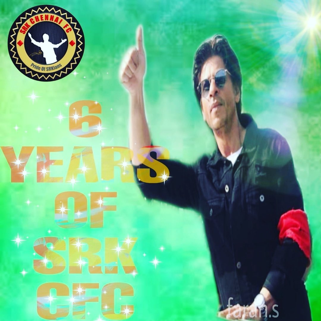 It’s time for celebrations... Let’s do it... #6YearsOfSRKCFC