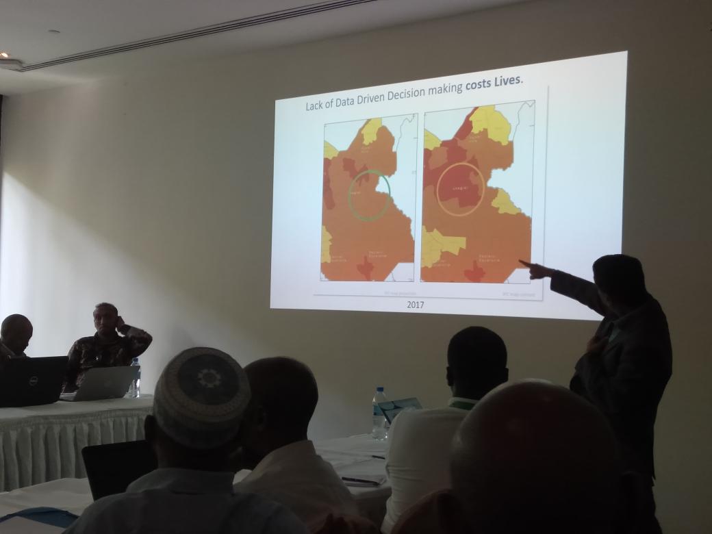 IGAD_CPAC's tweet photo. Discussions on current tech and best practices to monitor and give #earlywarning on crop conditions 🌱, livestock &amp; food security in #EastAfrica at #GHACOF53 side event on #FoodSecurity 

#Sentinel2 🌍 #Drones #EO #IPC #FSNWG #IFRAH #PET #PLEWS https://t.co/2mALVBev0H