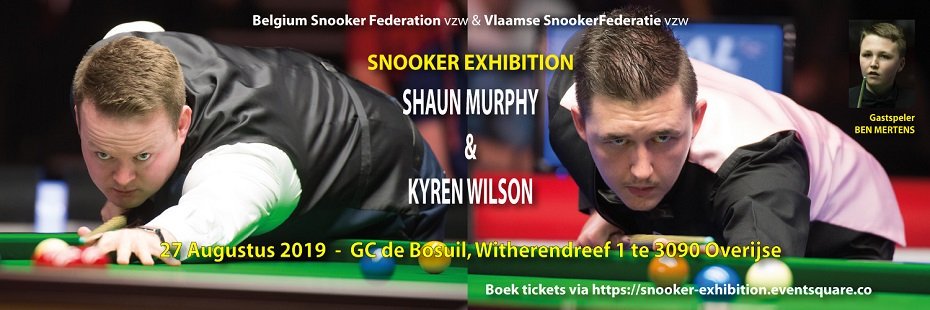 VSFsnooker's tweet photo. Internationale snookerexhibitie #snooker vandaag te @overijse met onder andere sterren Steve Davis en Kyren Wilson. Info: https://t.co/oERwzWq2Ne https://t.co/nbmx3Iiwu5