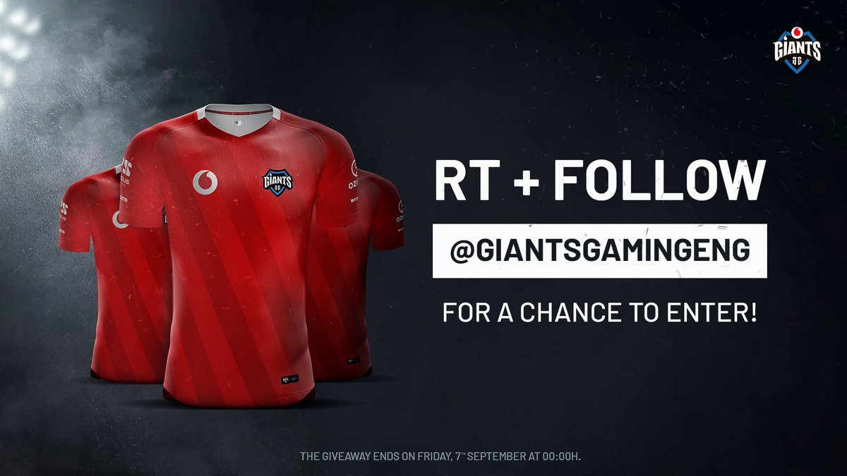 The Rainbow Six community has been amazing with us so far! Here's a three jersey giveaway in appreciation for your support 😍💙

To enter, you just have to:

🔁 Retweet
💙 Follow @GiantsGamingENG 

#WeAreGiants #VodafoneGiants