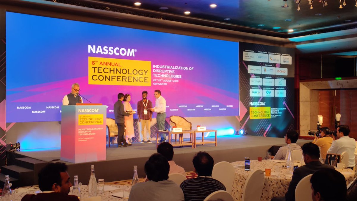 NasscomEvents's tweet photo. Congratulations to Tech Mahindra, winners of the Blockchain category in the Nasscom Technology Awards 2019 #NasscomTechConf 2019 https://t.co/U6O7wRHNWD