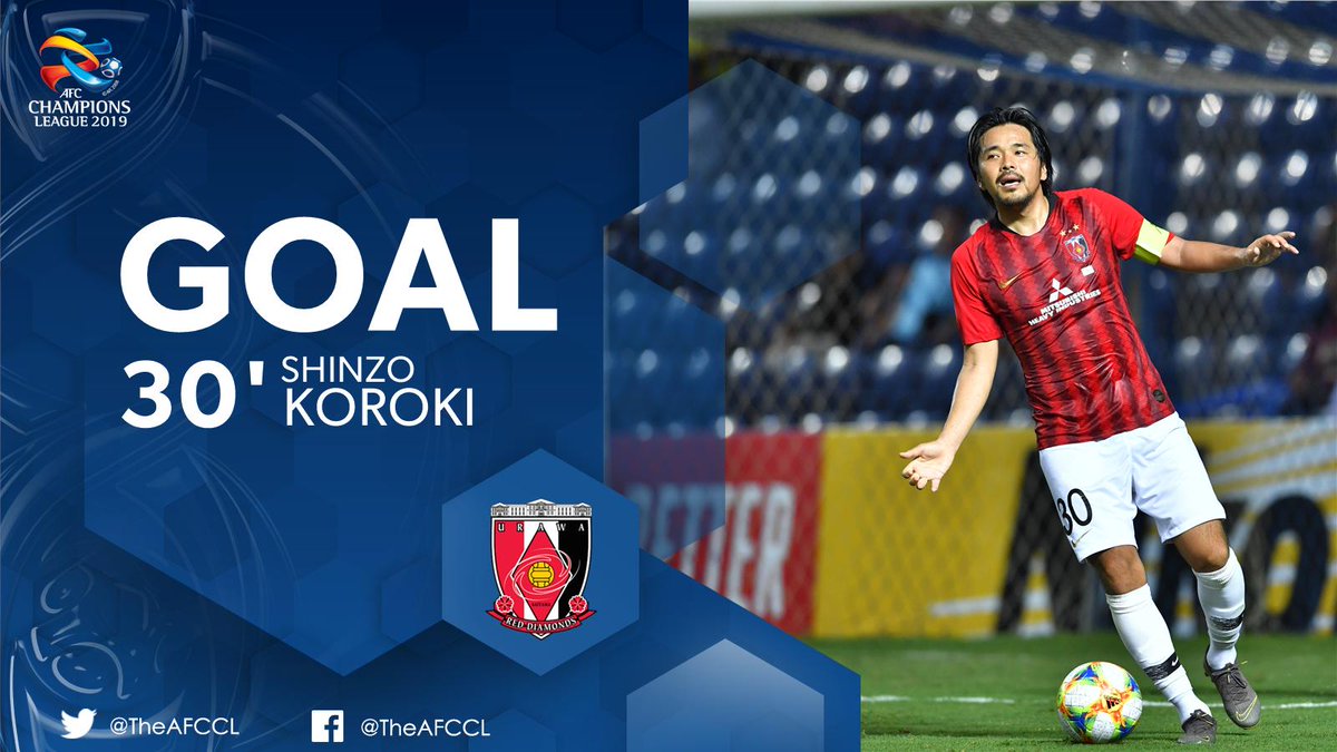 TheAFCCL's tweet photo. GOAL! | Shanghai SIPG 🇨🇳 0-2 @REDSOFFICIAL 🇯🇵
😮 Shinzo Koroki has got his sixth of the tournament to make it 2-0 to Urawa! #SHAvURA #ACL2019
Follow LIVE ➡️ https://t.co/675TtDELBb https://t.co/ILSIrNihMa