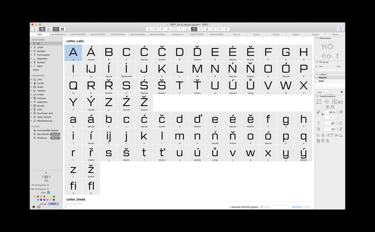 michaeldolejs's tweet photo. irst preview of ORFF – my new typeface project. Still work in progress, but would you be interested in testing or trying it out?

https://t.co/YdDsBrU3wm
#typography #behance #work https://t.co/m1GTsmCBSS