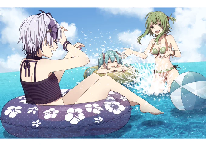 花とミクとGUMIと夏 