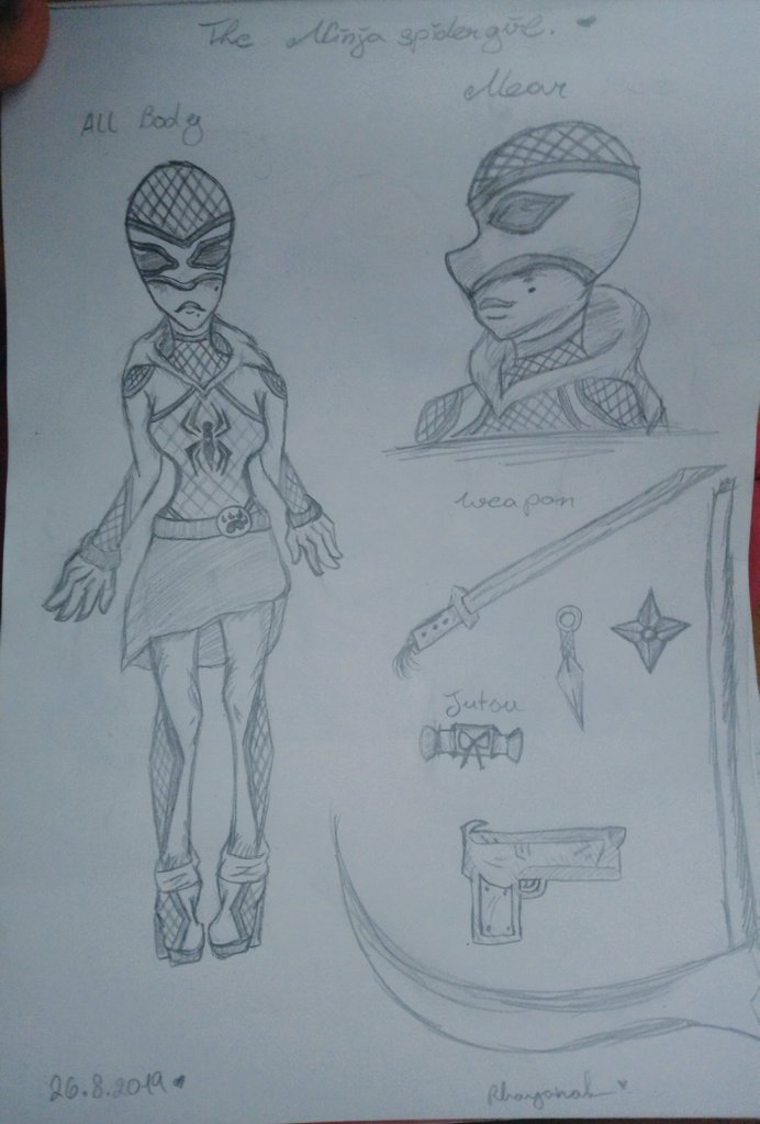 rhayanahang01's tweet photo. My Oc. She`s name is
 The Ninja spidergirl. #myoc #spidersona https://t.co/dKMIQnlB8r