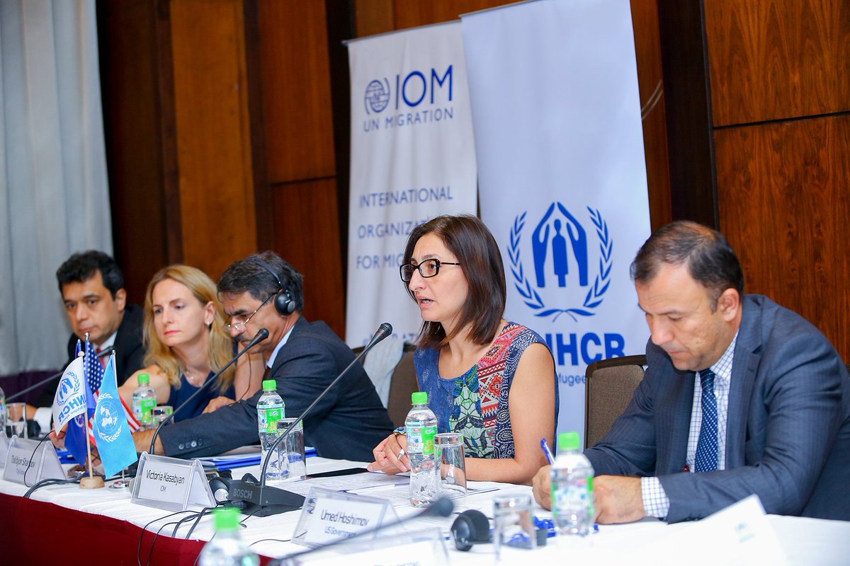 UNHCR_Cent_Asia's tweet photo. On 26-27 August in Dushanbe 🇹🇯 third Almaty Process expert meeting took place organized by #UNHCR @UNmigration to share experience on finding solutions for #refugees and #migrants. #AlmatyProcess is also a platform to prepare for the first Global #RefugeeForum https://t.co/TLf07D4D6B