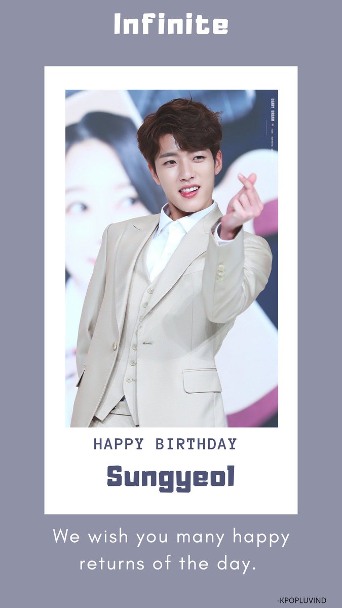 KpopluvInd's tweet photo. #Happy29thYeolDay #sungyeol Happy birthday to the charmer. ❤️🎂 @Seongyeol1991 @Official_IFNT https://t.co/4yGvwQRa0m