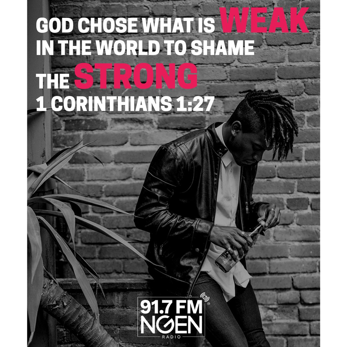 NGENradio's tweet photo. Strength comes from God #NGENRadio #NGENdailydose #NGENspirations https://t.co/N3TpedEyng