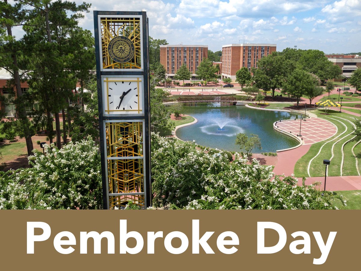uncpembroke's tweet photo. Mark your calendars for the 30th Annual Pembroke Day on September 26 from 3-7 p.m. Join us on the Quad as we showcase our clubs, student organizations, and, most of all, our Brave Spirit! There will be food, health screenings, entertainment and more. #PembrokeDay #BraveNation https://t.co/lTgjbABzUH