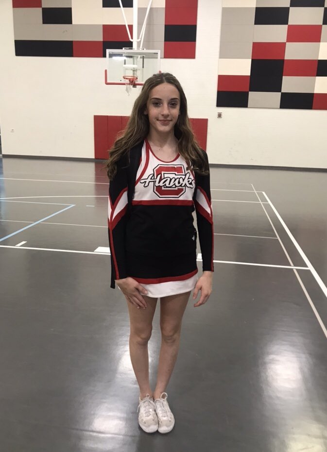 CentennialHawk's tweet photo. Happy Birthday to Varsity Cheerleader Emily Tegmeyer 🎉🌺🎁.  We hope you have an amazing day!!! https://t.co/Xxzac1F7VD