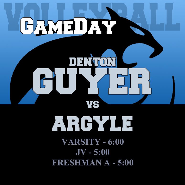 WILDCAT NATION...IT’S GAME DAY!! Come join us tonight at HOME!!! 
<a href="/bluecrewnation/">Blue Crew</a> <a href="/GHS_Wildcats/">Guyer HS Wildcats</a> <a href="/DentonISDSports/">Denton ISD Athletics</a> @DRC_HSsports <a href="/ReeceWaddell15/">Reece Waddell</a>