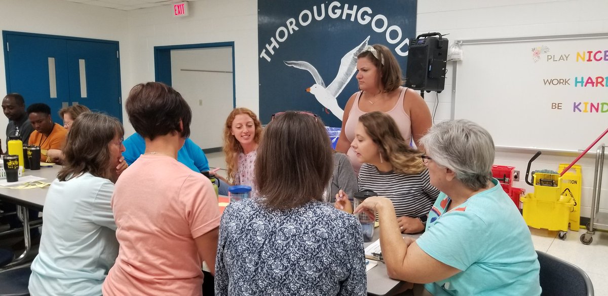 cziggy1's tweet photo. @TESSeagulls teams getting to know each other. ❤ the new team names that align with our 🐝you theme! #wearetgood #thegreatgatsbees #beetles #pablobeecassos #thehoneycombs #thehunnybees #buzzlightyear #wasabees #beewitched https://t.co/4LdwjxjcZa