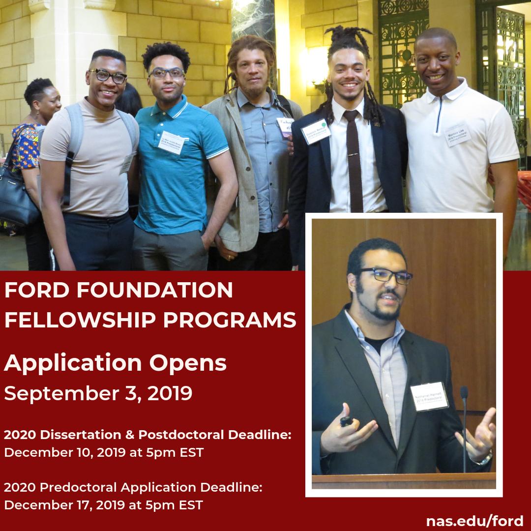 ford foundation postdoctoral fellowship notification ford foundation senior fellowship