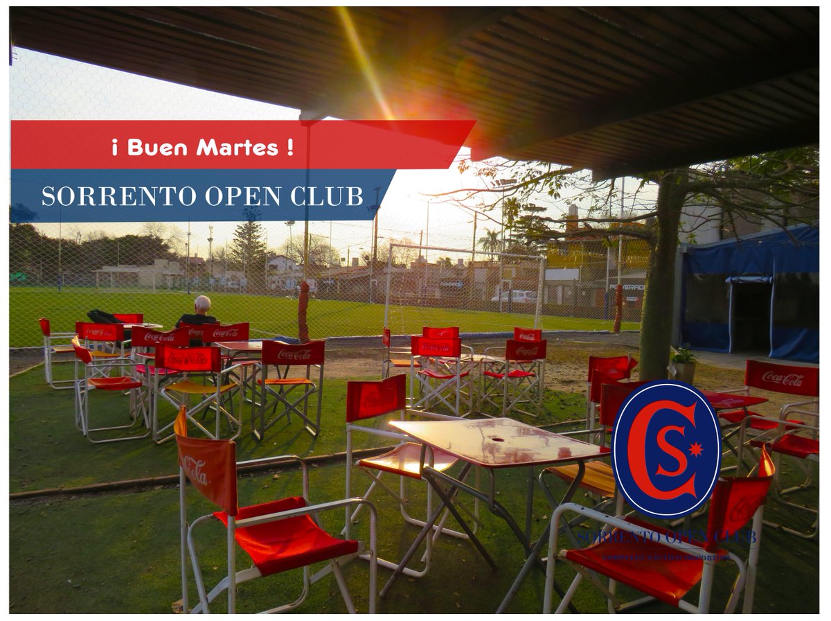 🏑🎾️⚽️ El #Martes te espera en el #Club para disfrutar  !
¡Buen Día !
-----------------------------------------
⚓️#Sorrentoopenclub
341 6 41 6000 | 454 5269
🏡José Hernández 831-Rosario