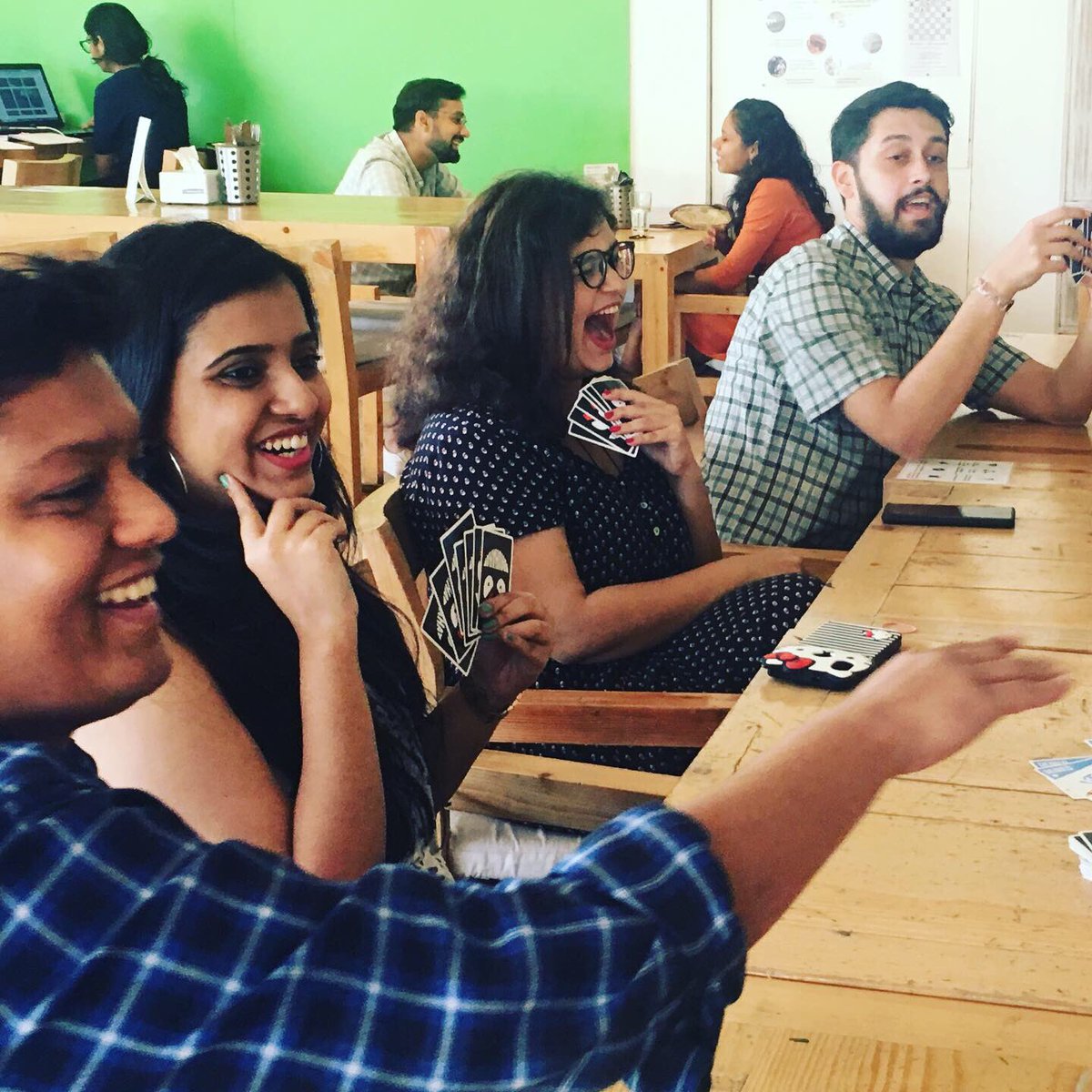 Mango_Shorts's tweet photo. GAME-A-THON Highlights at @godoolally !
We loved meeting and playing #Bruhaha and other games with all you lovely people.
Meet us at our next event - https://t.co/WKxkgLxsfa
#GameAThon #GameNight #BoardGameNight #MangoShorts #ThingsToDoInMumbai #LBBMumbai #WhatsHotMumbai #Events https://t.co/iQQwG1a1pw
