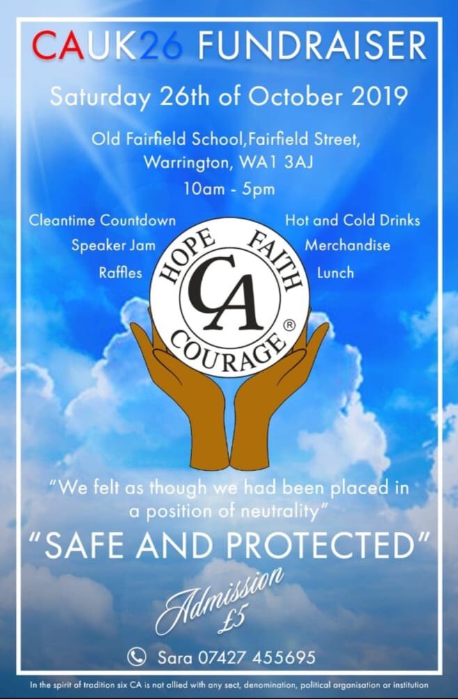 unofficialCAUK's tweet image. EVENT: #CAuk26 fundraiser. October in Warrington.
#CAevents #CAunity #CocaineAnonymous