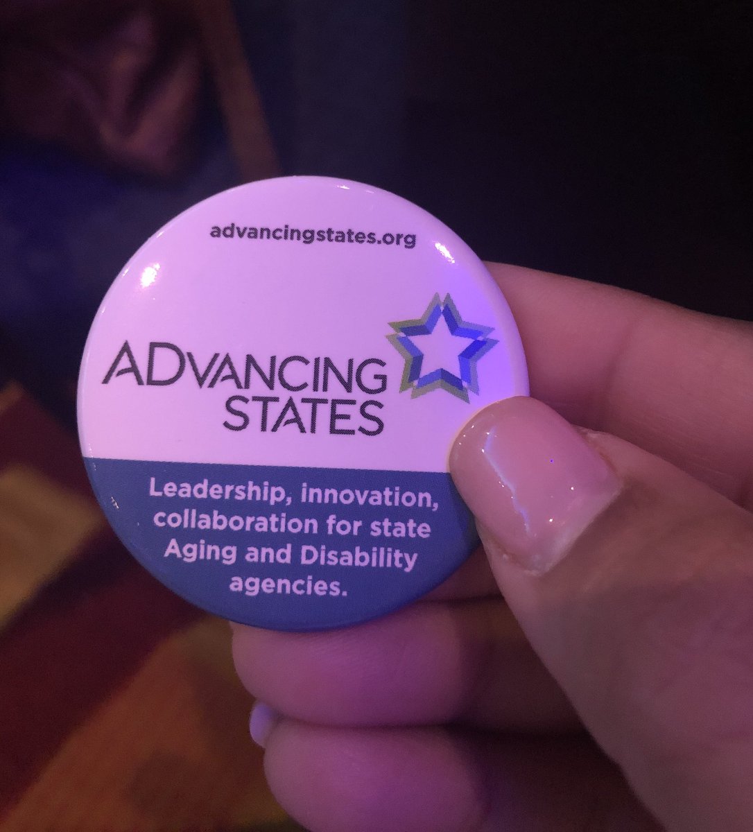 RoseAmorJones's tweet photo. Words matter! Kudos to @NASUAD1 on your name change to #ADvancingStates. @HealthyAgingRI is proud to be a partner. #HCBS2019 https://t.co/W8BOGZygl6