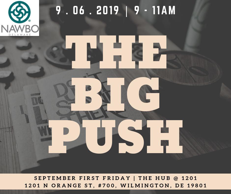 Get ready for an interactive NAWBO First Friday event: The Big Push. Learn how to drive results throughout 4Q and finish the year strong! Sign up today! ow.ly/JQLL50vyF7s #finishstrong #WBO #womanowned #femaleentrepreneur