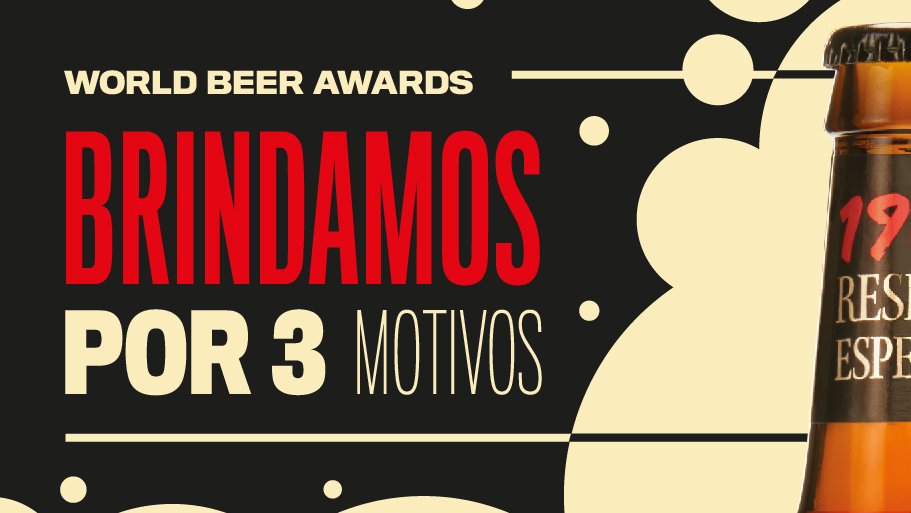 cervezas1906's tweet photo. ¿Brindamos? Los @worldbeerawards certifican que nuestras tres cervezas son las mejores de España en su categoría 🍻🍻 https://t.co/TdWHtJzi3P