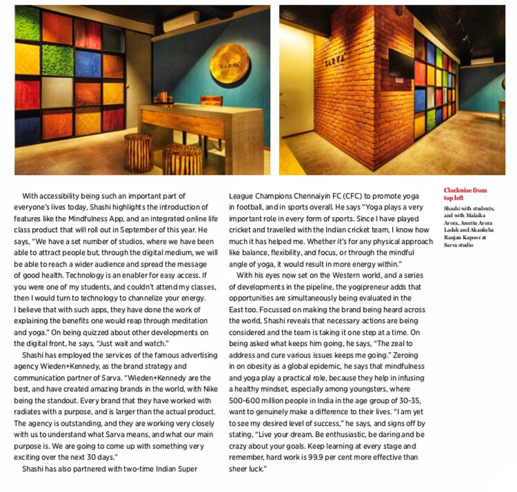 Kashmeerawrites's tweet image. #ThrowbackJuly one of the entrepreneurial pieces I had a blast doing. Grateful that it continues to be a part of Google’s first page. Meet the COOLEST YOGI. Oops! COOLEST YOGAPRENEUR #SarveshShashi #Entrepreneurs #MalaikaArora #DivaYogaStudios