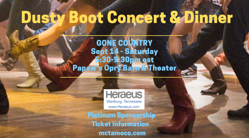 SeeMoCoTN's tweet photo. GONE COUNTRY- Dusty Boot Concert & Dinner Benefit #seemoco #linedancing #brushymtnstatepen #lillypadhopyardbrewery #highlandmanorwinery #wineryatsevenspringsfarm #heraeus #9lakes get tickets here https://t.co/pkgIOiouKF https://t.co/Y5zvHMROW3