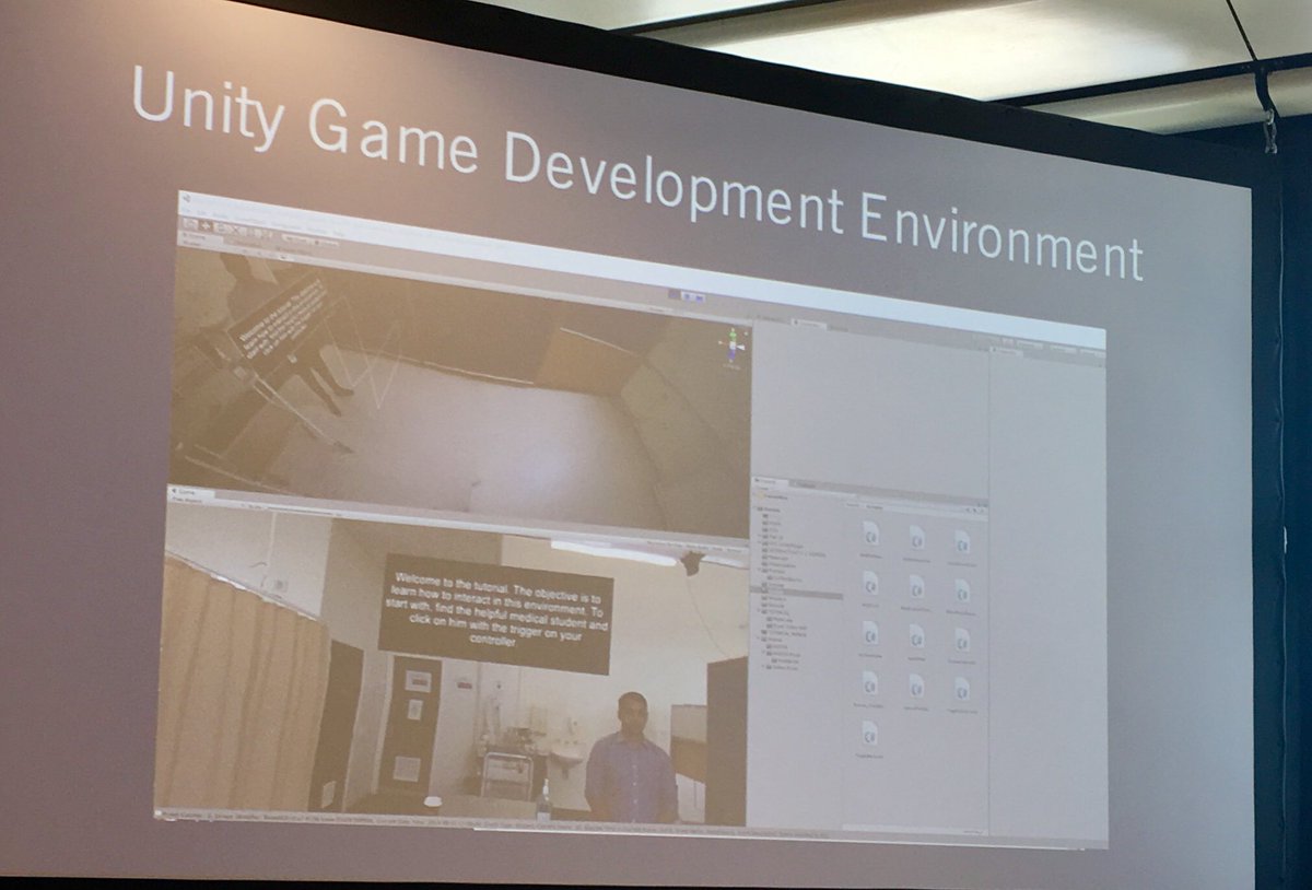OpenLabyrin_UoN's tweet photo. Steve Gallagher: Using #virtual scenario with #360 camera to reduce med student anxiety managing seizure Ing patient case, amazing achievement for #summerstudent project! #AMEE2019 https://t.co/fdJbMBgJF5