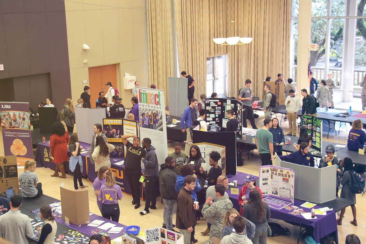 Student Involvement Fair today 11:00 a.m.-1:00 p.m. at the Royal Cotillion Ballroom in the <a href="/LSUStudentUnion/">LSU Student Union</a>! See you there! #thisiscampuslife <a href="/LSU/">LSU</a>